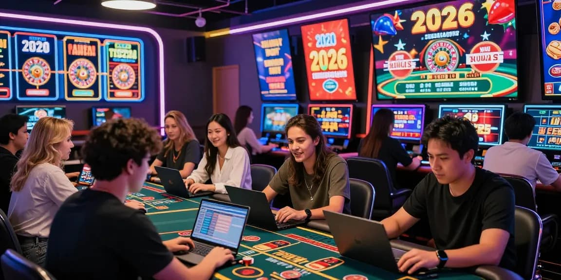Mb66 players enjoying an exciting live casino experience in a vibrant online gambling setup, showcasing engaging games for 2026.
